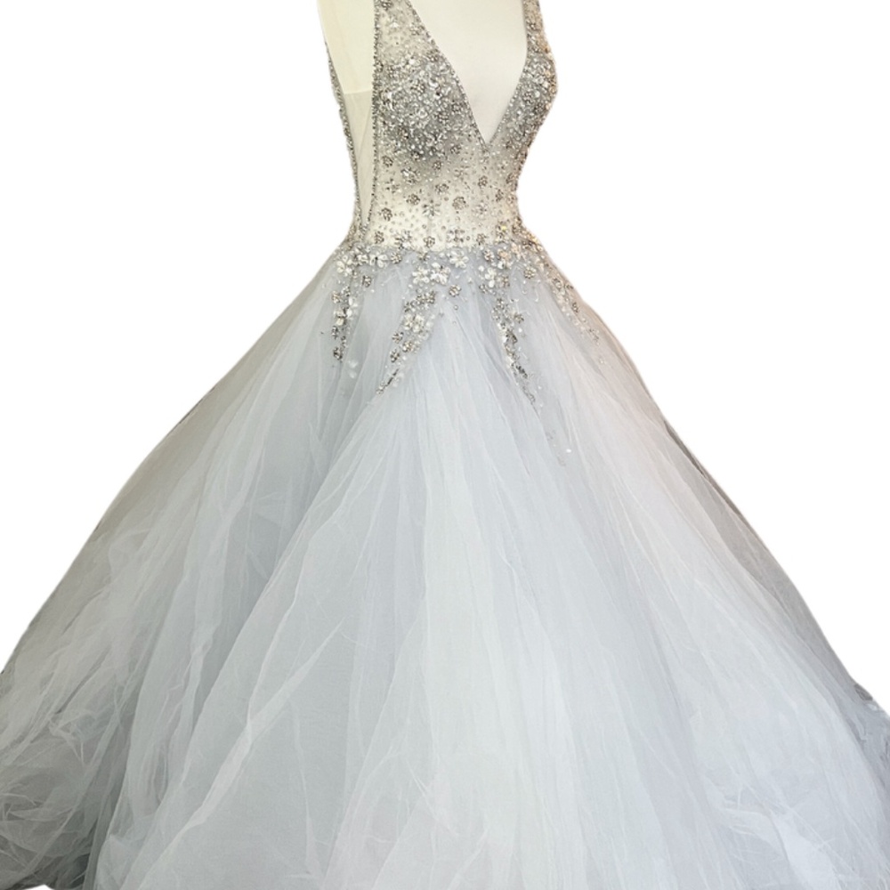 JOVANI Crystal Embellished Bodice Prom Wedding Ballgown - 65379 NWT  Evening